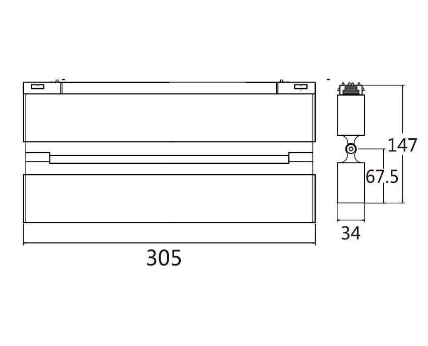Ajustable 20W Spot Light Module of Magnetic System-2